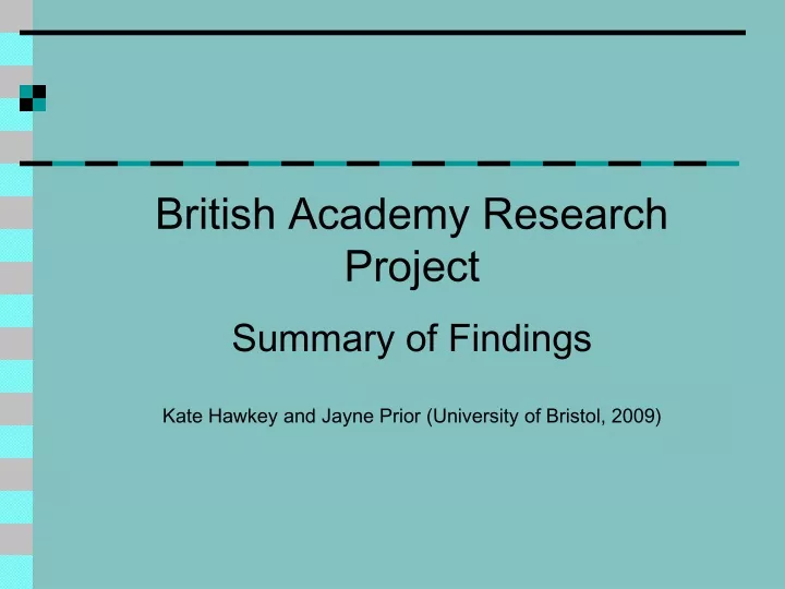 british academy research project summary