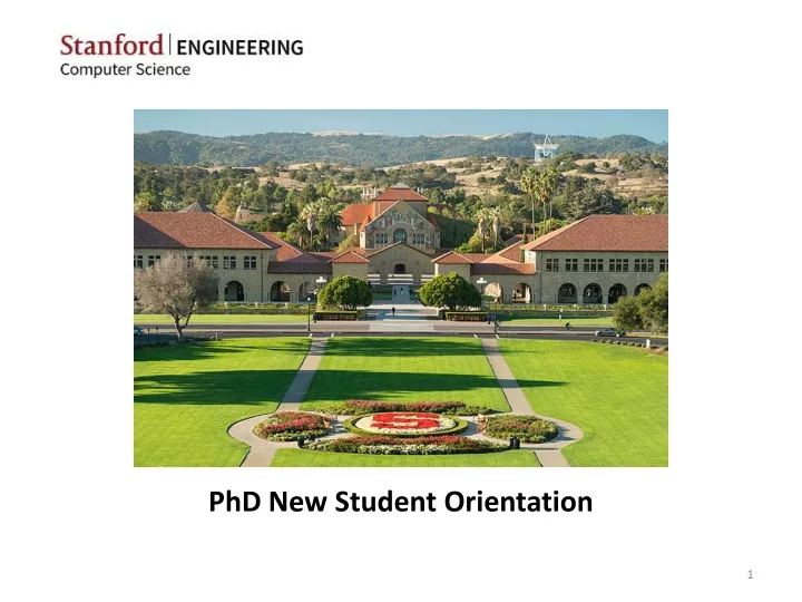 phd new student orientation