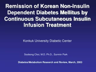 Konkuk University Diabetic Center