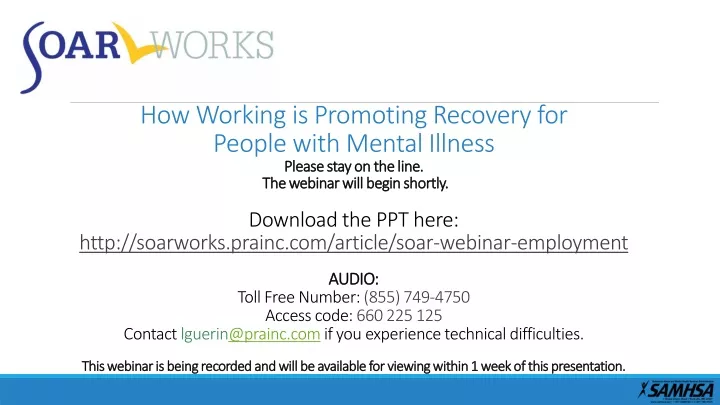 how working is promoting recovery for people with