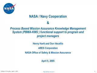 NASA / Navy Cooperation  &amp;