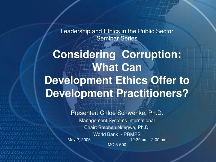 leadership and ethics in the public sector