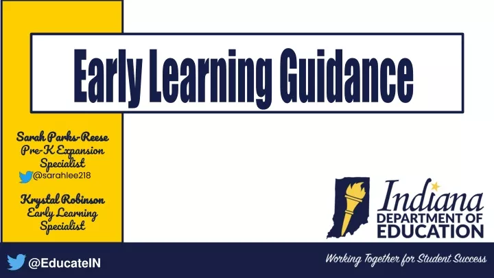 early learning guidance