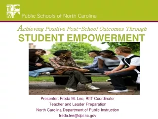 A chieving Positive Post-School Outcomes Through  STUDENT EMPOWERMENT