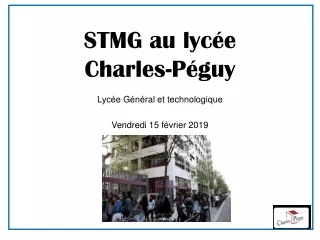STMG au lycée  Charles-Péguy