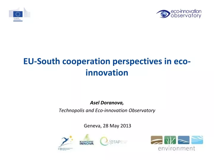 eu south cooperation perspectives in eco innovation