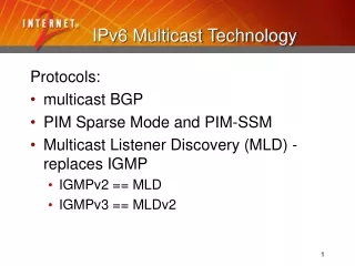 IPv6 Multicast Technology