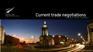 Current trade negotiations