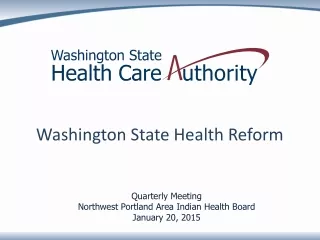 Washington State Health Reform