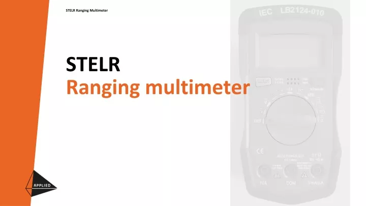 stelr ranging multimeter