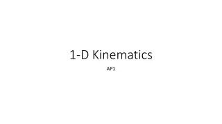 1-D Kinematics