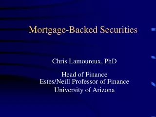 Mortgage-Backed Securities