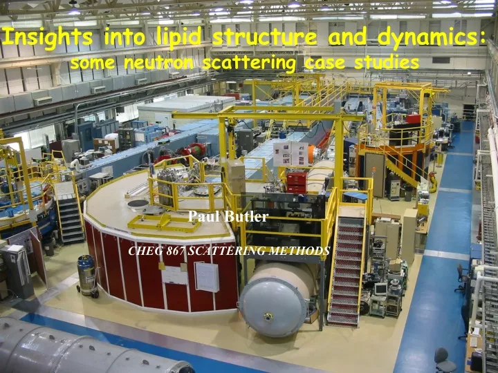 insights into lipid structure and dynamics some neutron scattering case studies