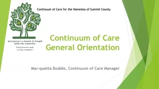 Continuum of Care General Orientation