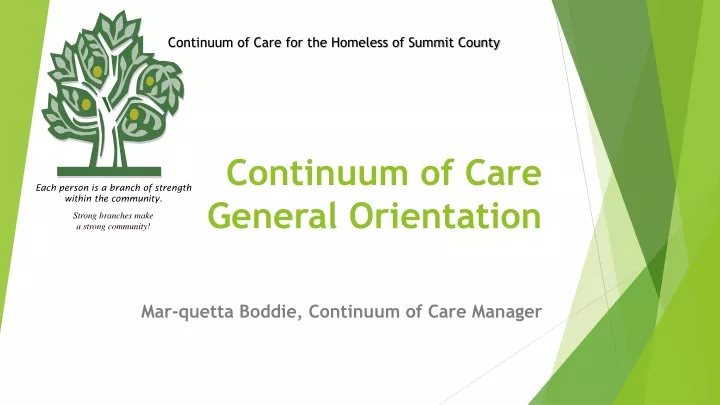 continuum of care general orientation