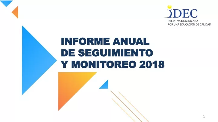 informe anual de seguimiento y monitoreo 2018