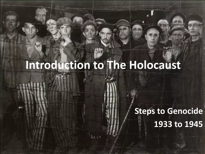 introduction to the holocaust