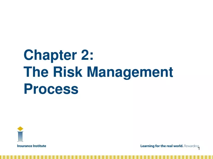 chapter 2 the risk management process