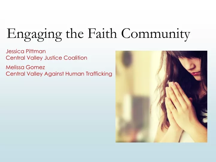 engaging the faith community