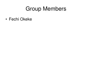 Group Members