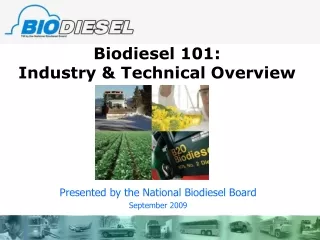 Biodiesel 101: Industry &amp; Technical Overview
