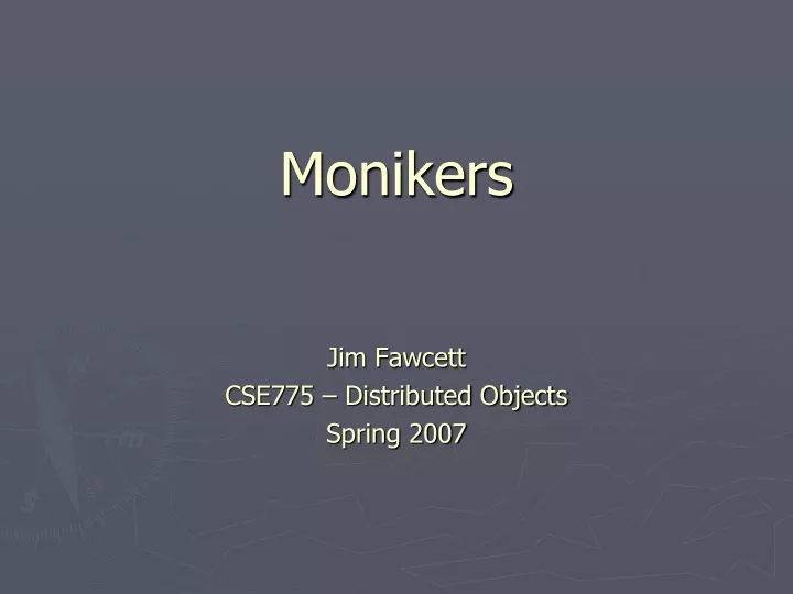 monikers