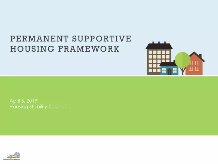 permanent supportive housing framework
