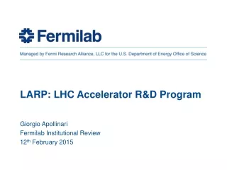 LARP: LHC Accelerator R&amp;D Program