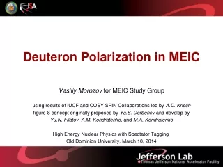 Deuteron Polarization in MEIC