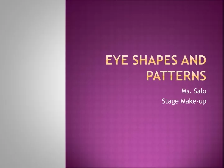 eye shapes and patterns