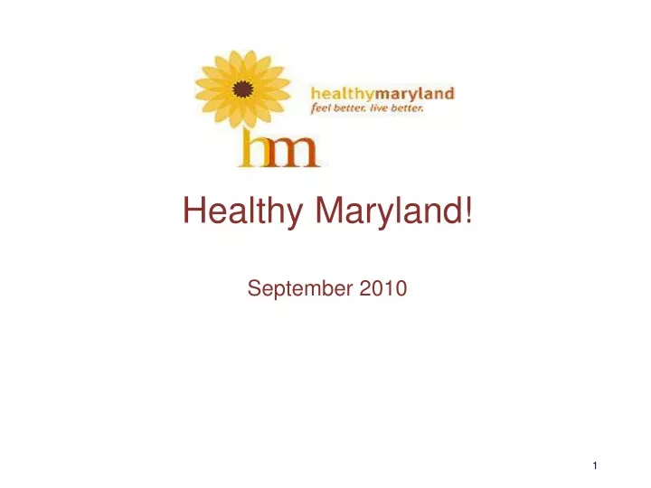 healthy maryland september 2010