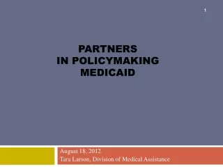 Partners In Policymaking Medicaid