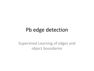Pb  edge detection