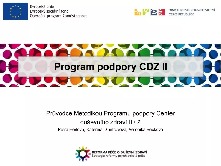 program podpory cdz ii