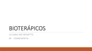 BIOTERÁPICOS