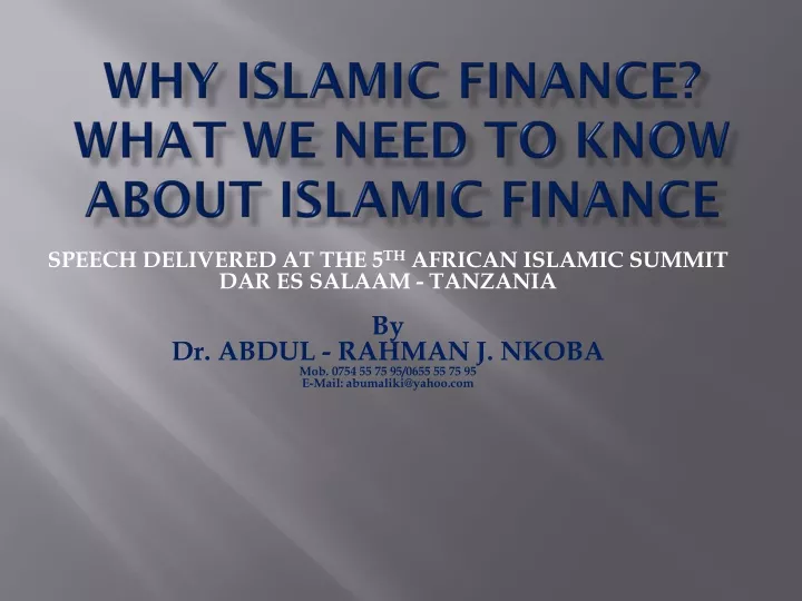 why islamic finance what we need to know about islamic finance