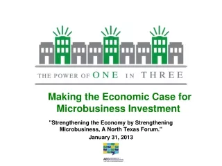 Making the Economic Case for Microbusiness Investment