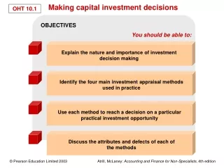 Making capital investment decisions