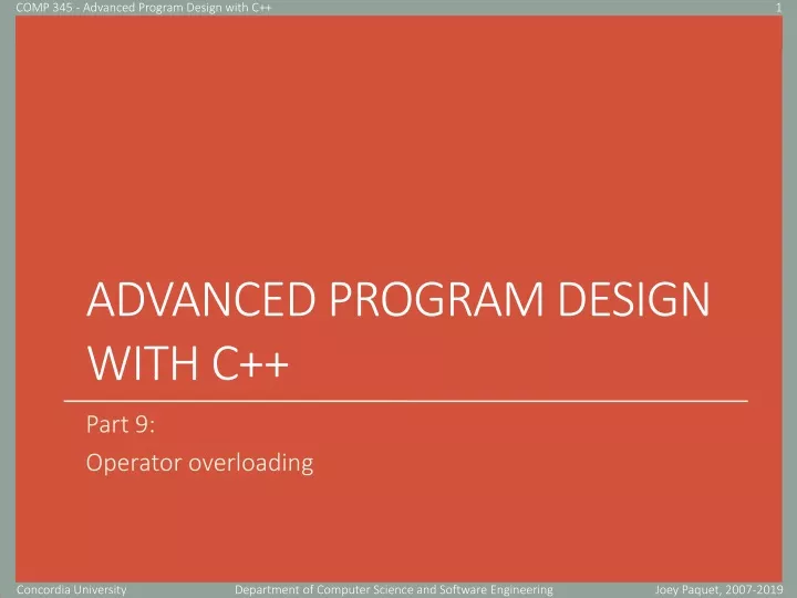 advanced program design with c