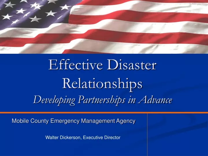 effective disaster relationships developing partnerships in advance