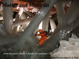 Matter and Minerals