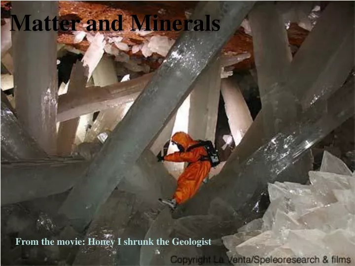 matter and minerals