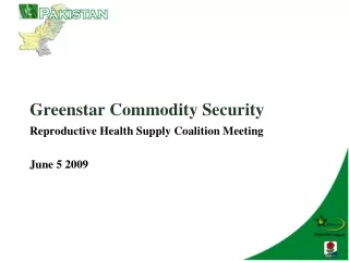 Greenstar  Commodity Security