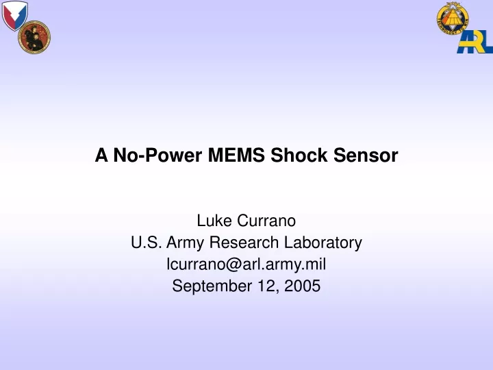 a no power mems shock sensor