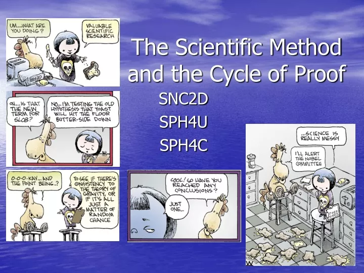 the scientific method and the cycle of proof