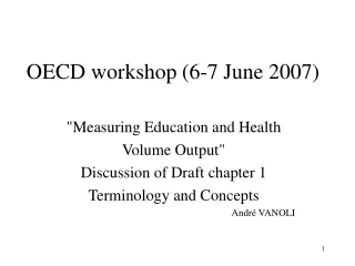 OECD workshop (6-7 June 2007)