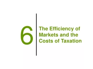 The Efficiency of Markets and the Costs of Taxation