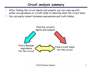 Circuit analysis summary