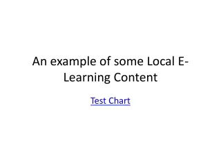 An example of some Local E-Learning Content