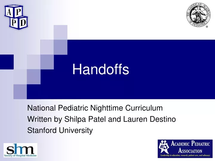 handoffs